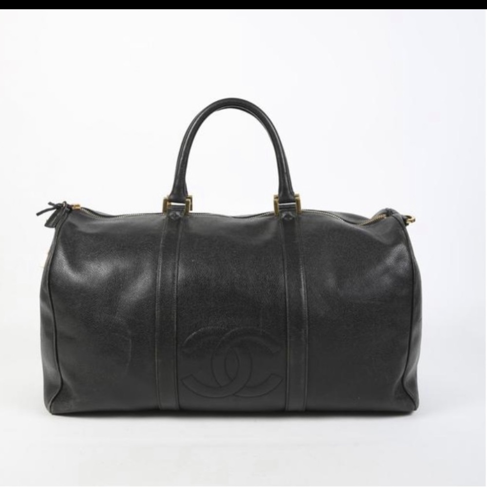 Vintage Chanel Quilted Duffel Bag